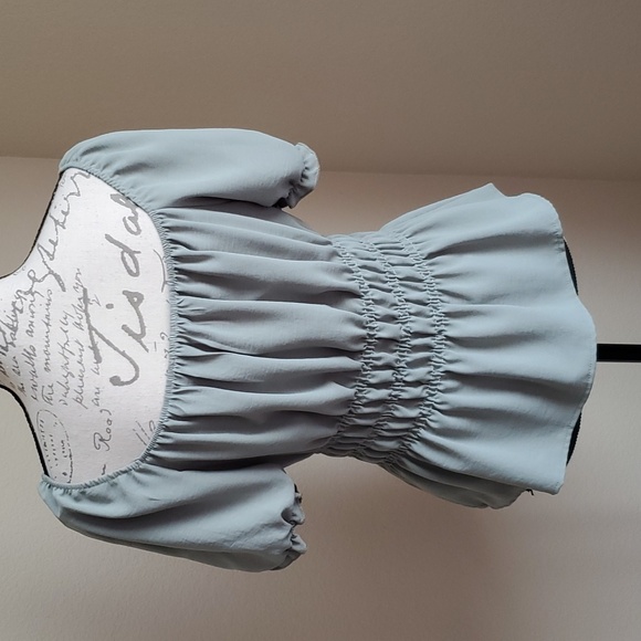 Sage green off the shoulder top - Picture 6 of 10